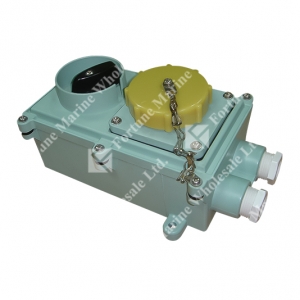 792771 W.T. 2 pins receptacle with interlocking device switch 100-130V yellow